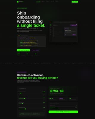 Onboarding & User Guide Cost Calculator Website Template