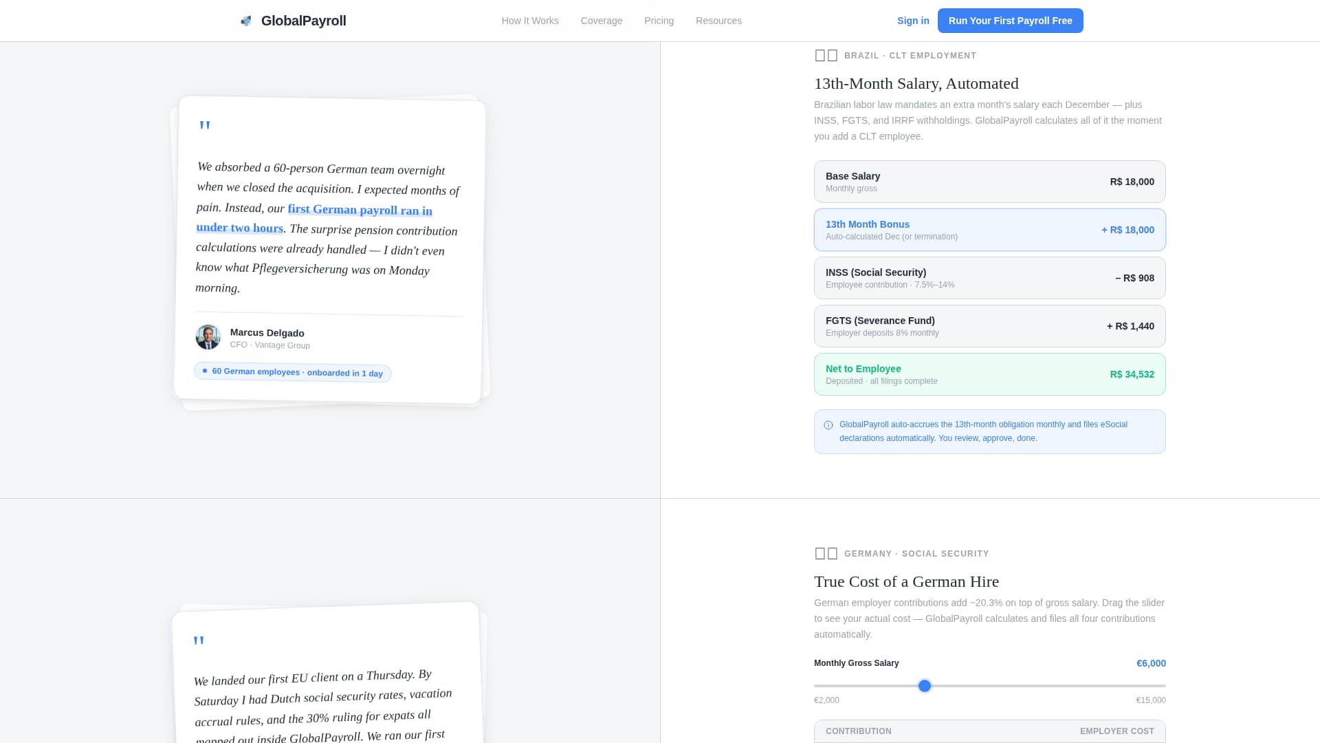 Comply - Streamlined Globalpayroll Landing Page Template