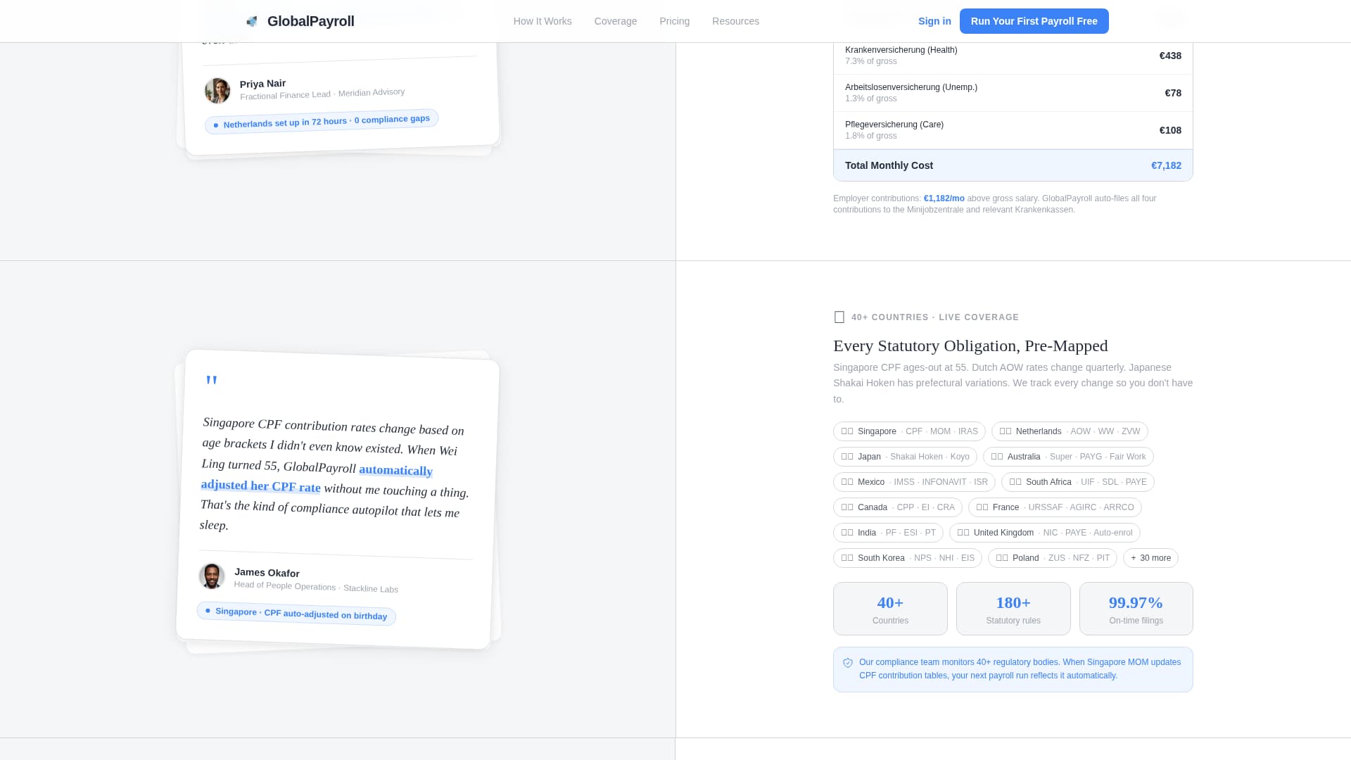 Comply - Streamlined Globalpayroll Landing Page Template