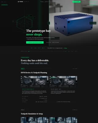 Forge - Precision Prototyping Landing Page Template