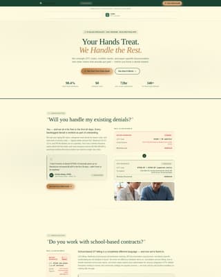Occupational Therapist FAQ Website Template