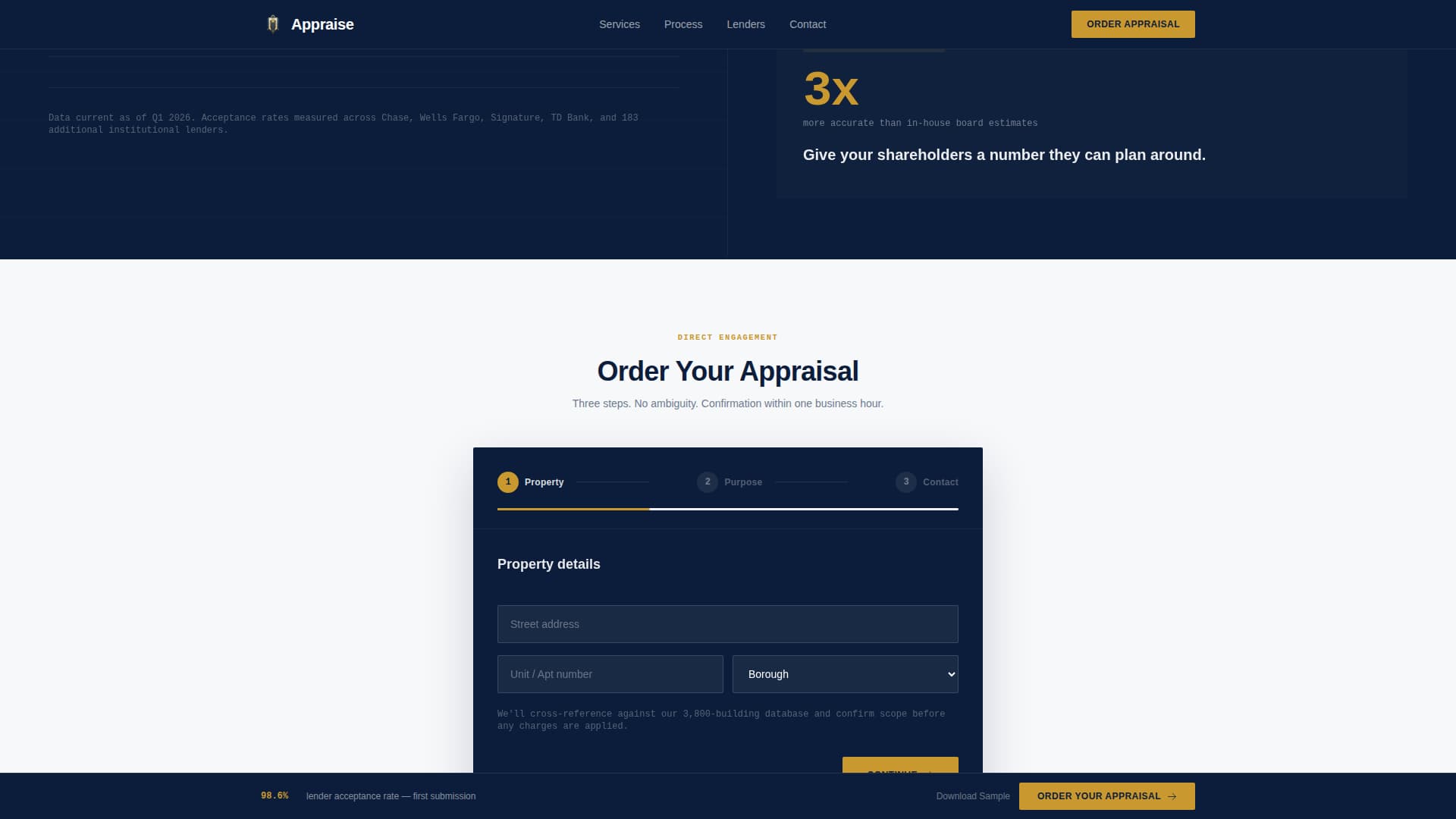 Appraise - Precise Coop Landing Page Template