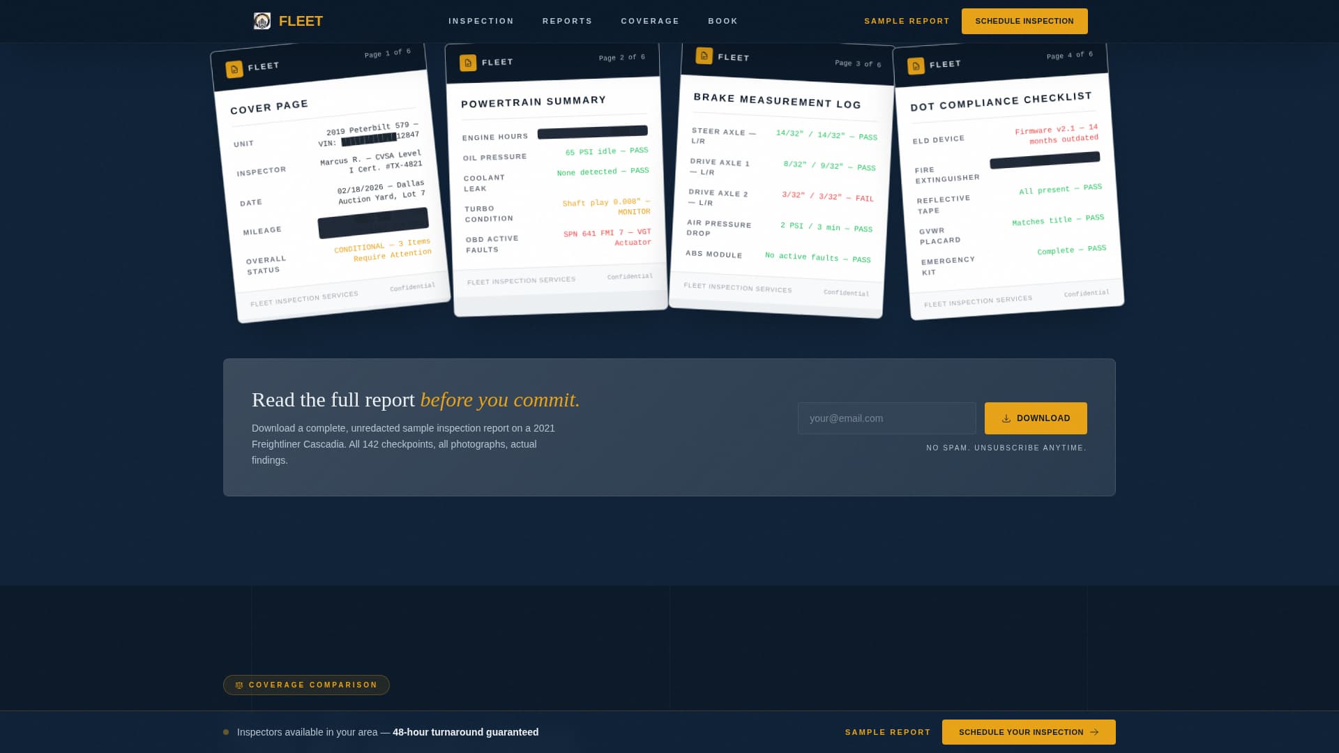 Vehicle Inspection & Testing Booking Website Template