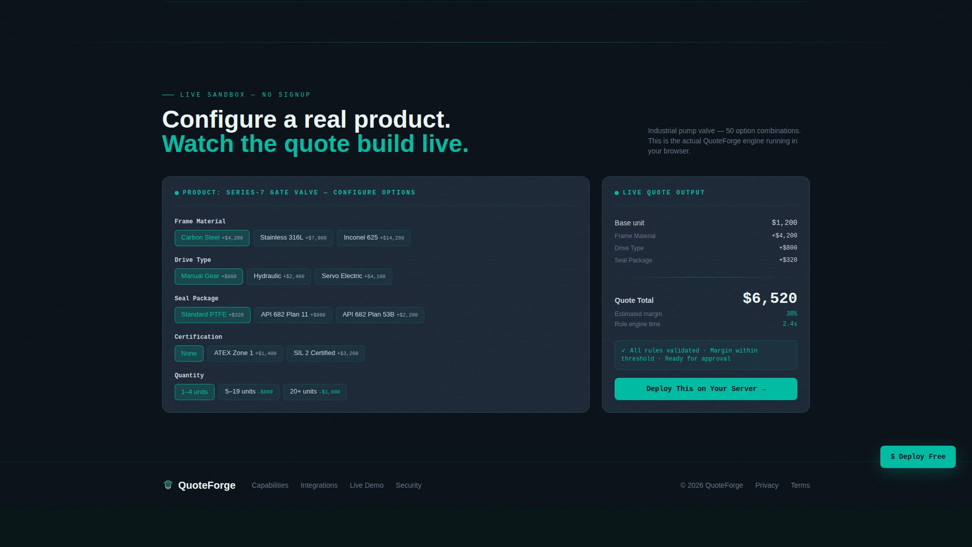 Self-Hosted Enterprise Software Pricing Website Template
