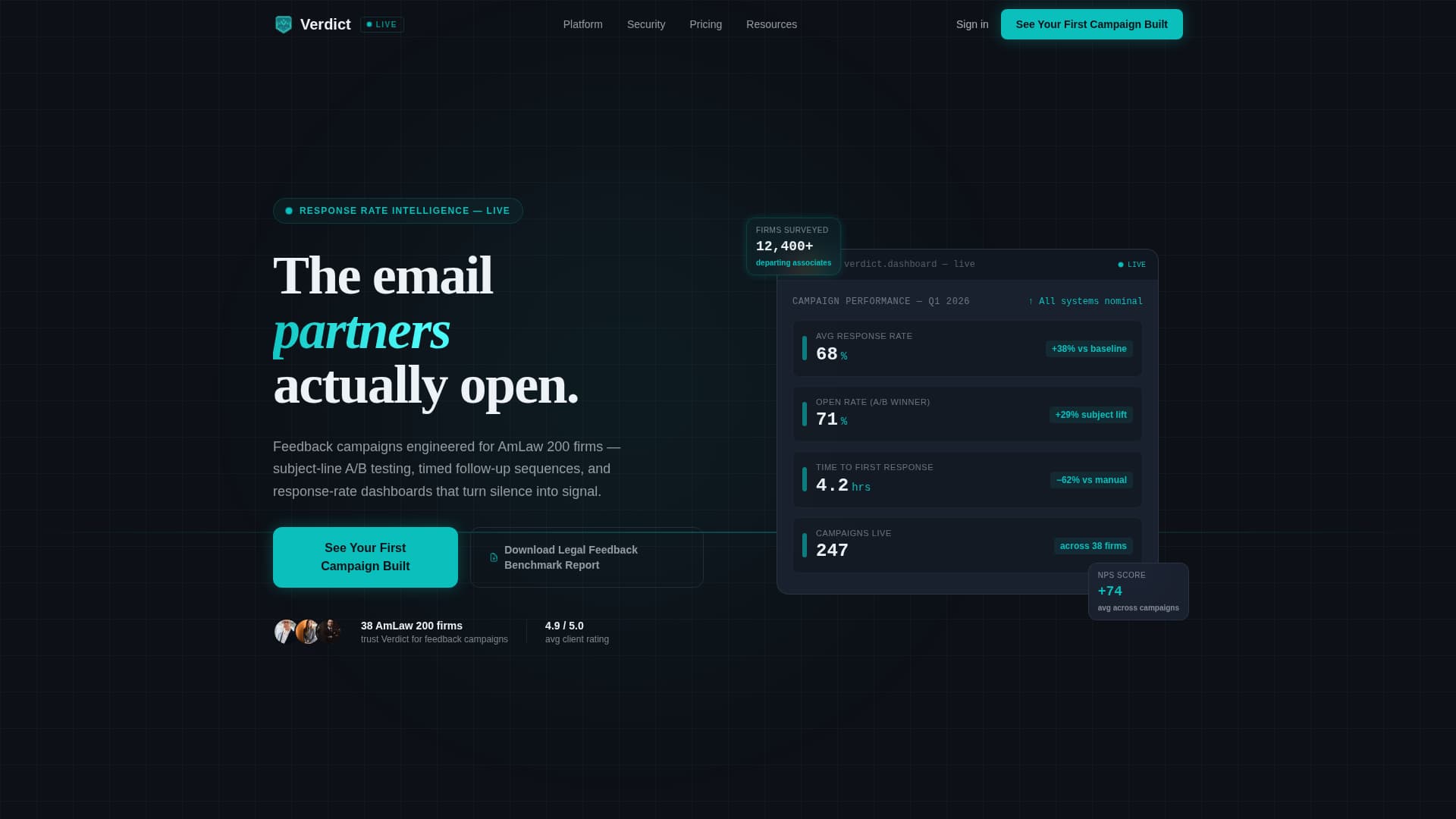 Law Firm Email Marketing Directory Website Template