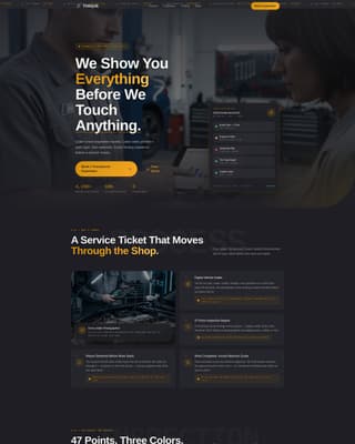 Mechanic Booking Website Template