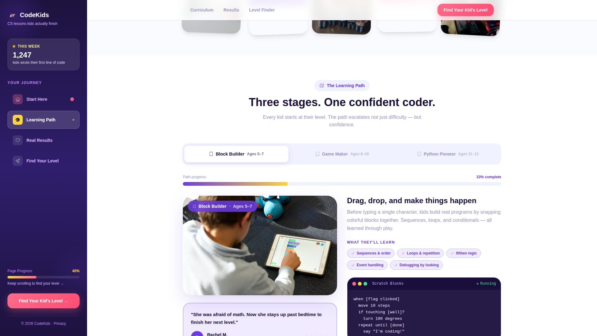 Computer Science Education Professional Website Template