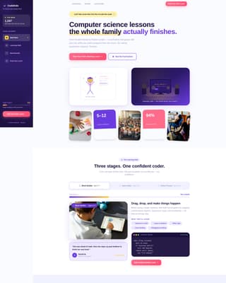 Computer Science Education Professional Website Template