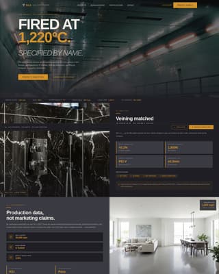 Kiln - Industrial Ceramics Landing Page Template