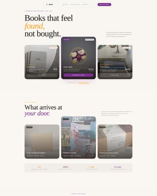 Boutique Business Booking Website Template