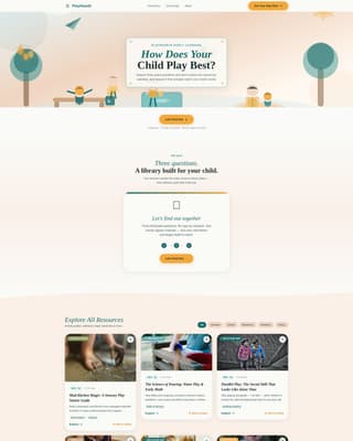 Preschool & Early Education Professional Website Template