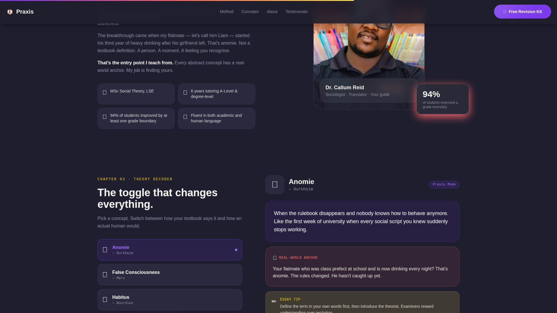 Sociology Education Professional Website Template
