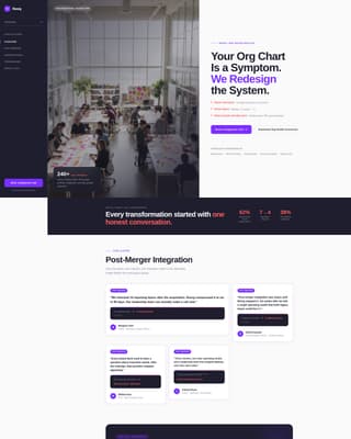 Reorg - Precision Organizationaldesign Landing Page Template