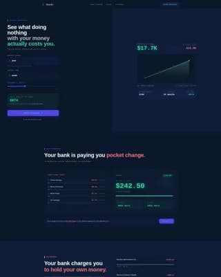 Gen Z Finance Cost Calculator Website Template