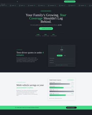 Growing Family Insurance Professional Website Template