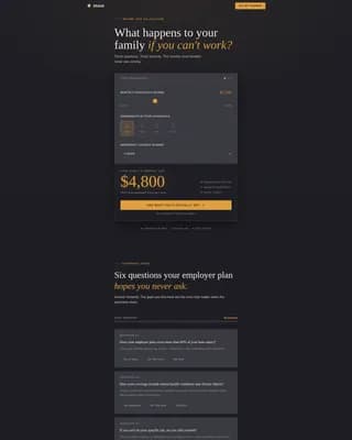 Shield - Family Income Protection Landing Page Template