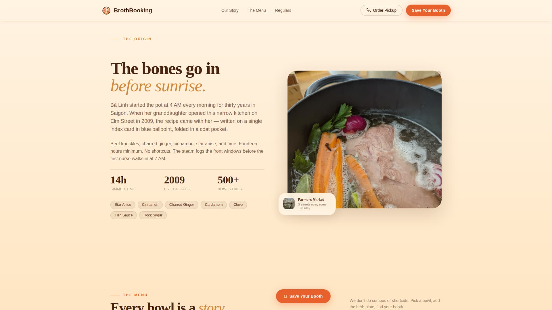 Southeast Asian Cuisine & Dining Professional Website Template