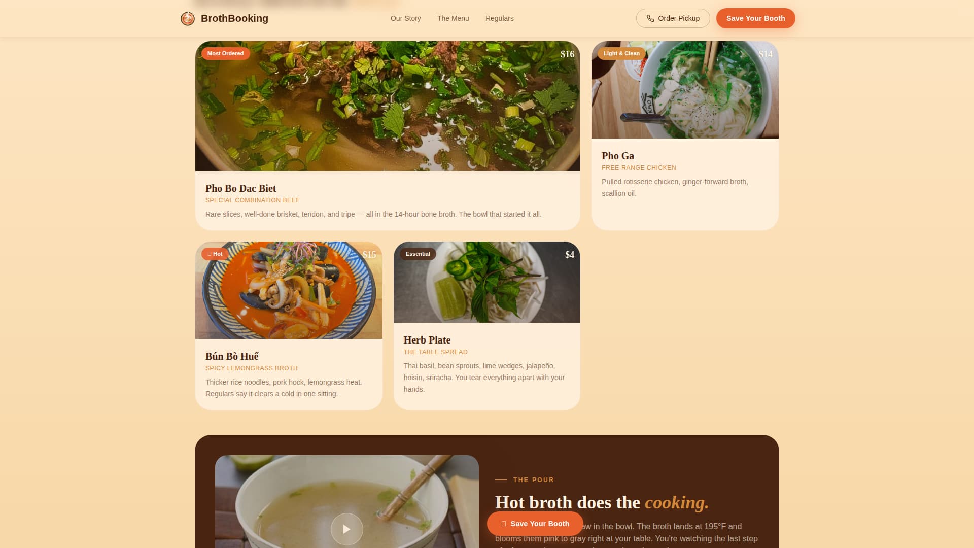 Southeast Asian Cuisine & Dining Professional Website Template