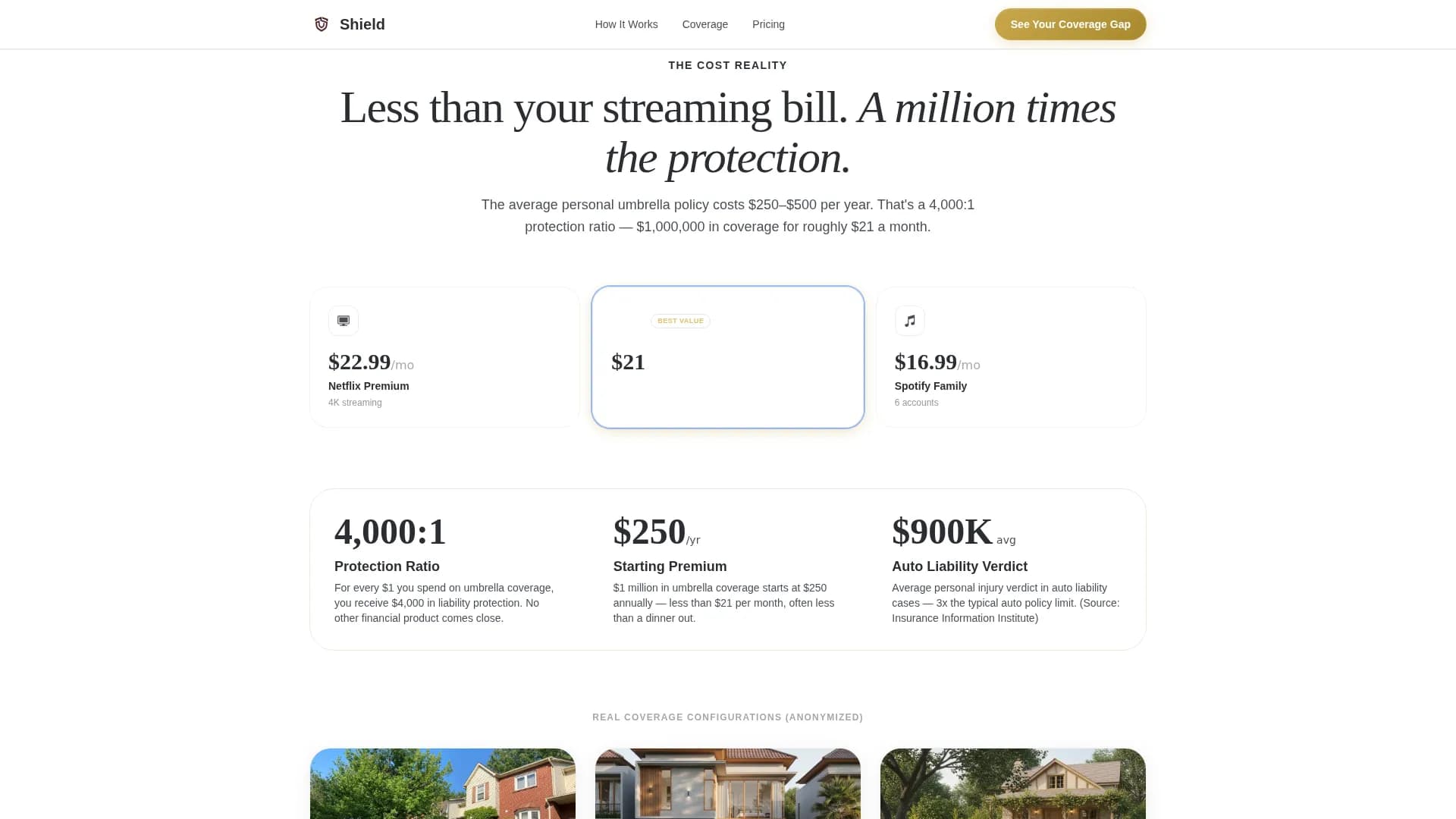Shield - Trusted Coverage Gap Landing Page Template