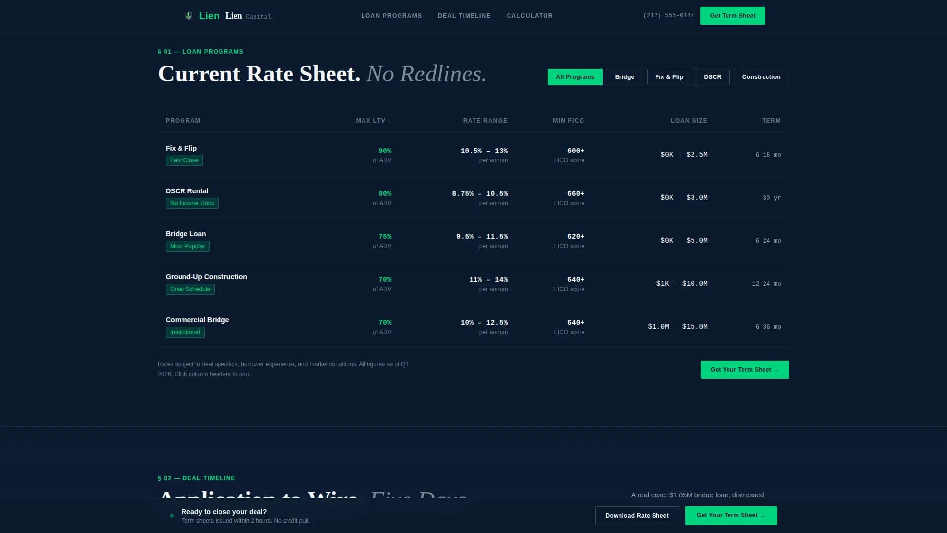 Real Estate Finance Cost Calculator Website Template