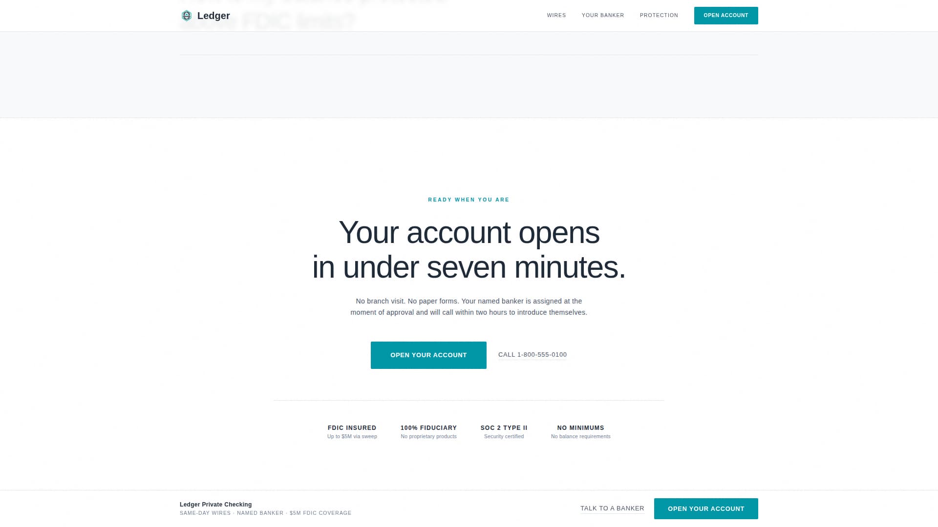 Ledger - Precision Highnetworth Landing Page Template