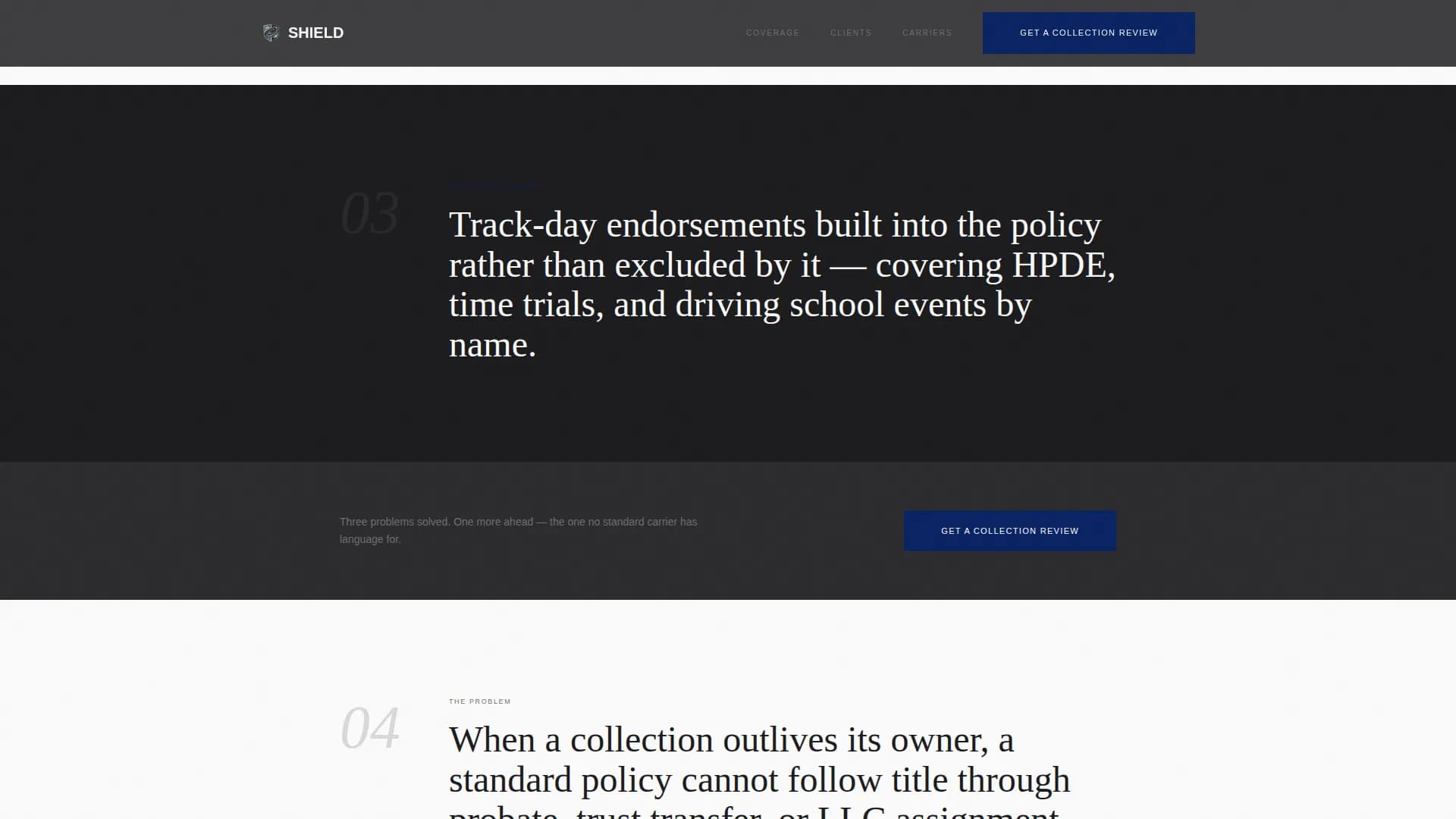 Apex — Sophisticated Collector Auto Insurance Landing Page Template