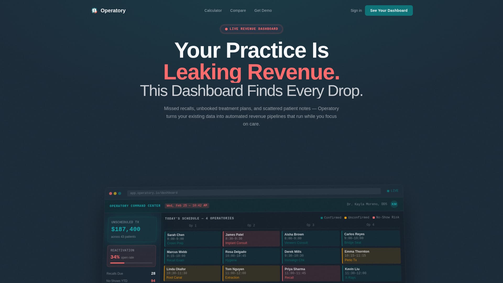 Dental Software & SaaS Cost Calculator Website Template