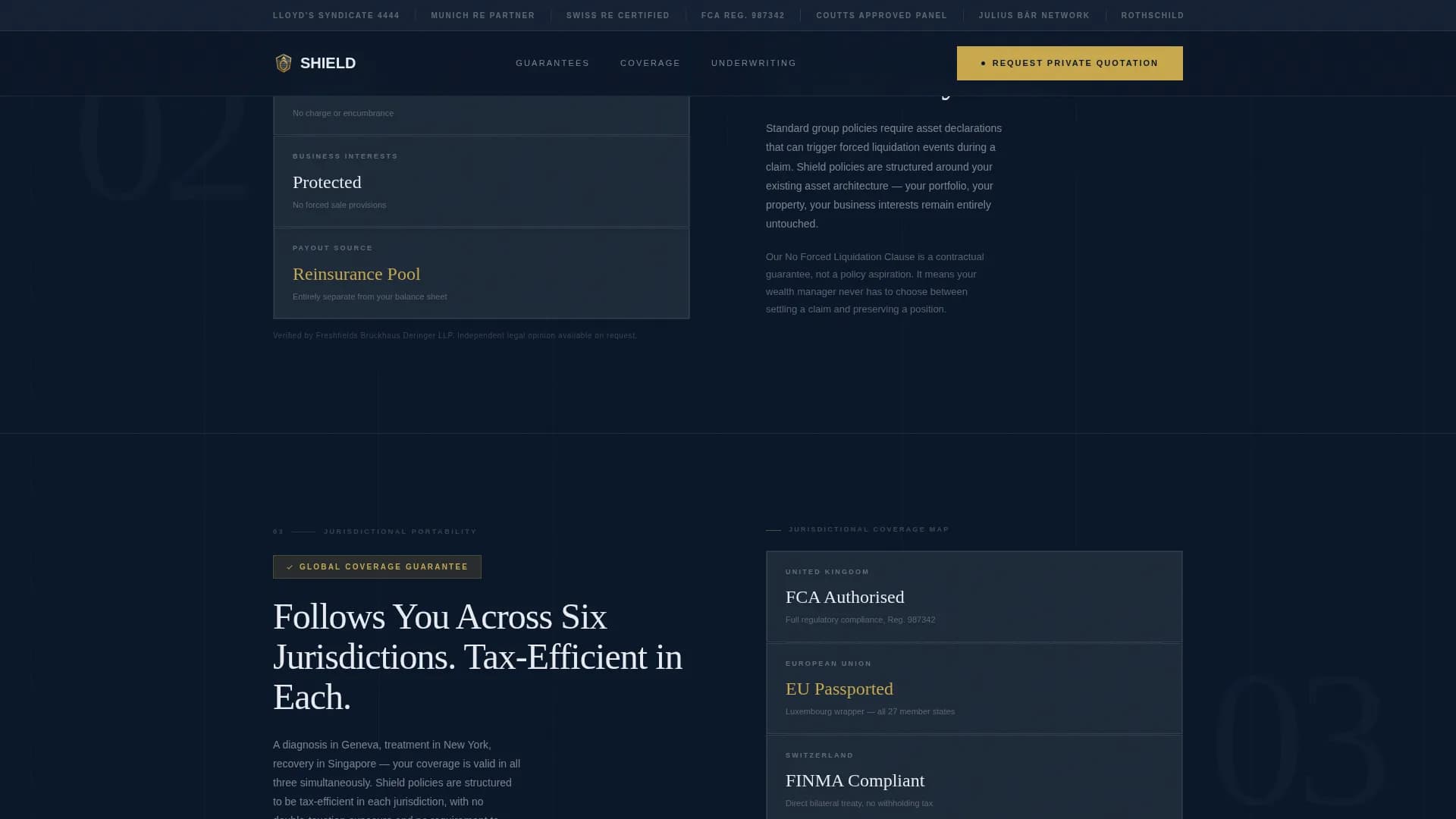High Net Worth Individual Insurance Specialist Professional Website Template
