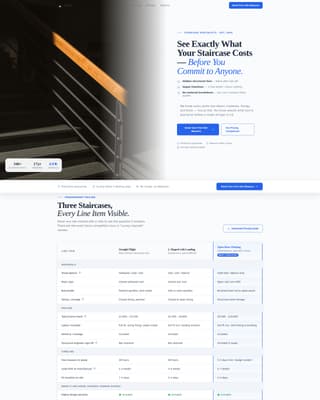 Stair Builder Business Booking Website Template