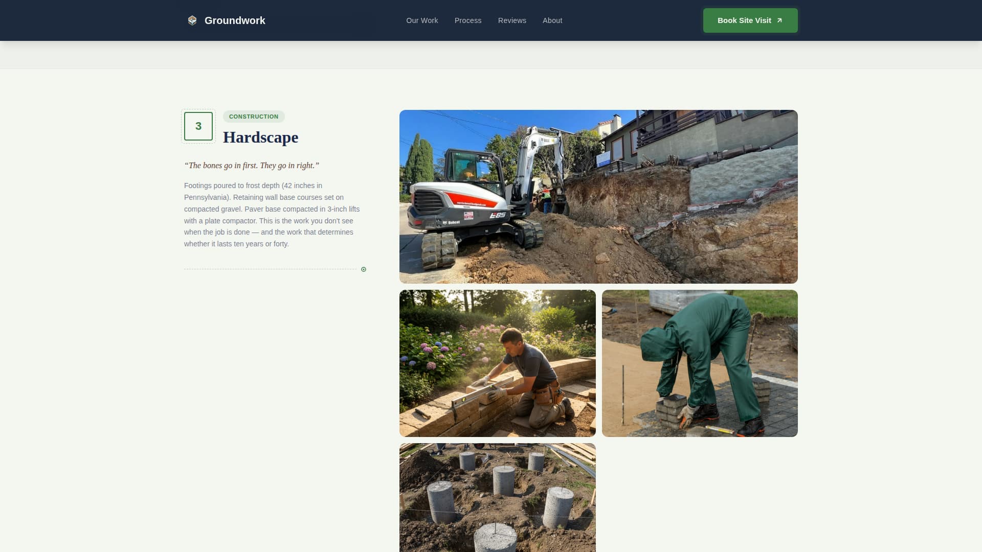 Garden & Yard Renovation Booking Website Template
