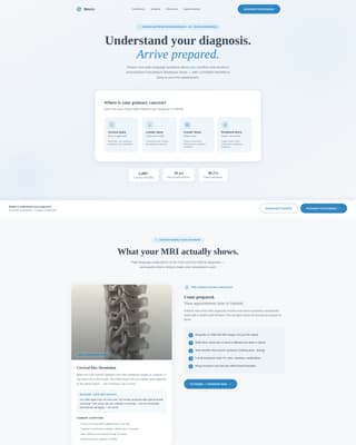 Neurosurgeon Advanced Booking Website Template