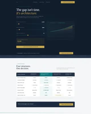 Architect — Executive Retirement Blueprint Landing Page Template