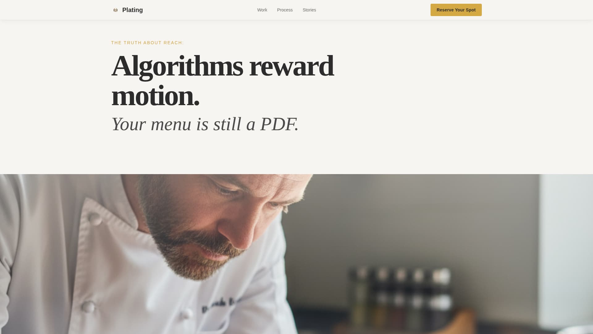 Restaurant Marketing & Agency Pre-Launch Website Template
