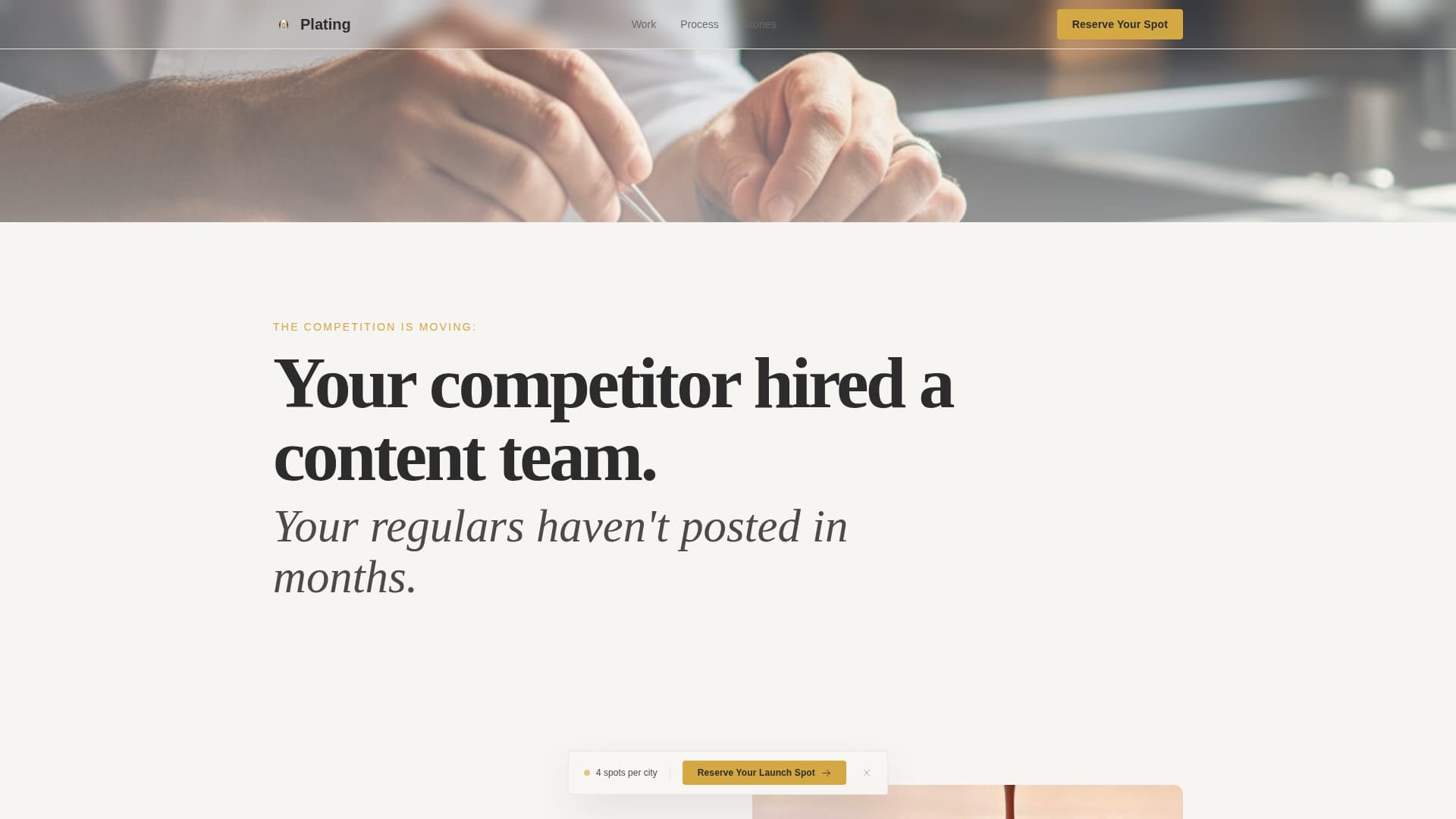 Restaurant Marketing & Agency Pre-Launch Website Template