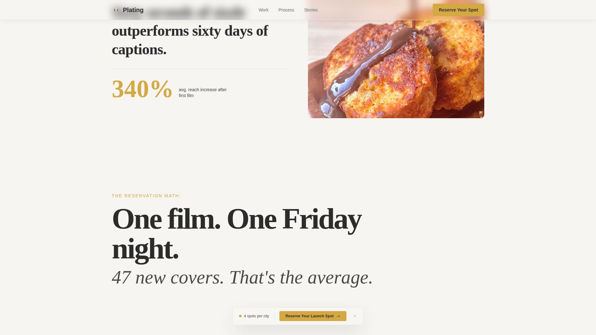 Restaurant Marketing & Agency Pre-Launch Website Template