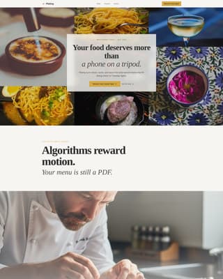 Restaurant Marketing & Agency Pre-Launch Website Template