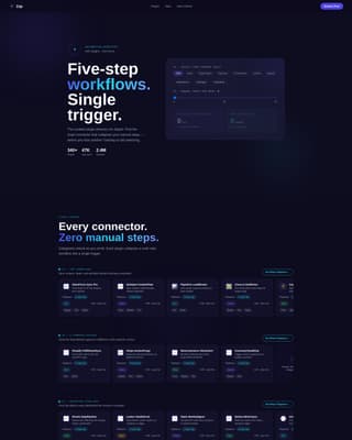 Zap - Powerful Automation Landing Page Template