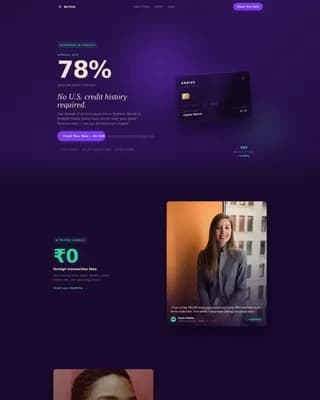 Establish — Credit Immigration Finance Landing Page Template