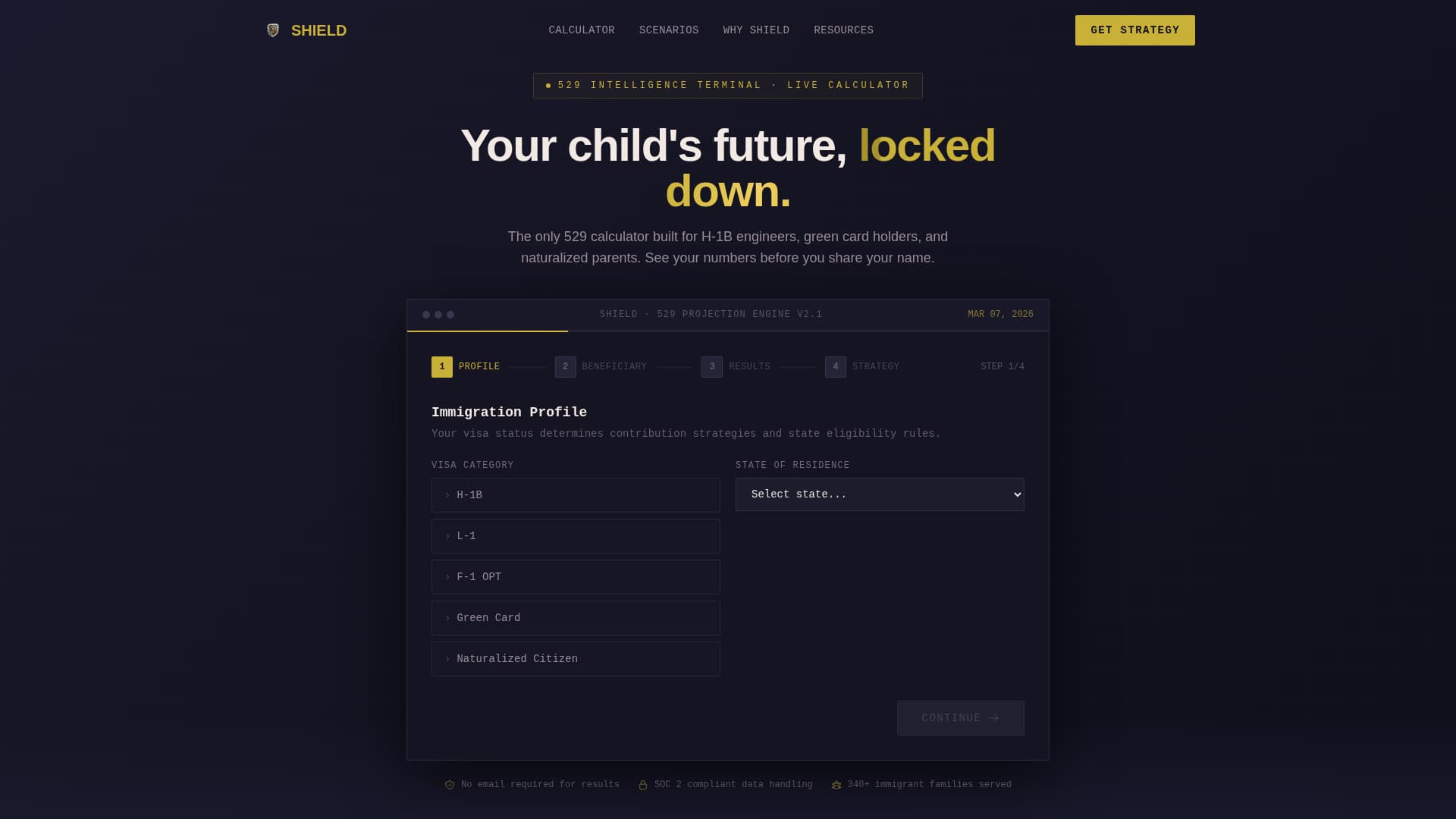 Shield - Ironclad Education Landing Page Template