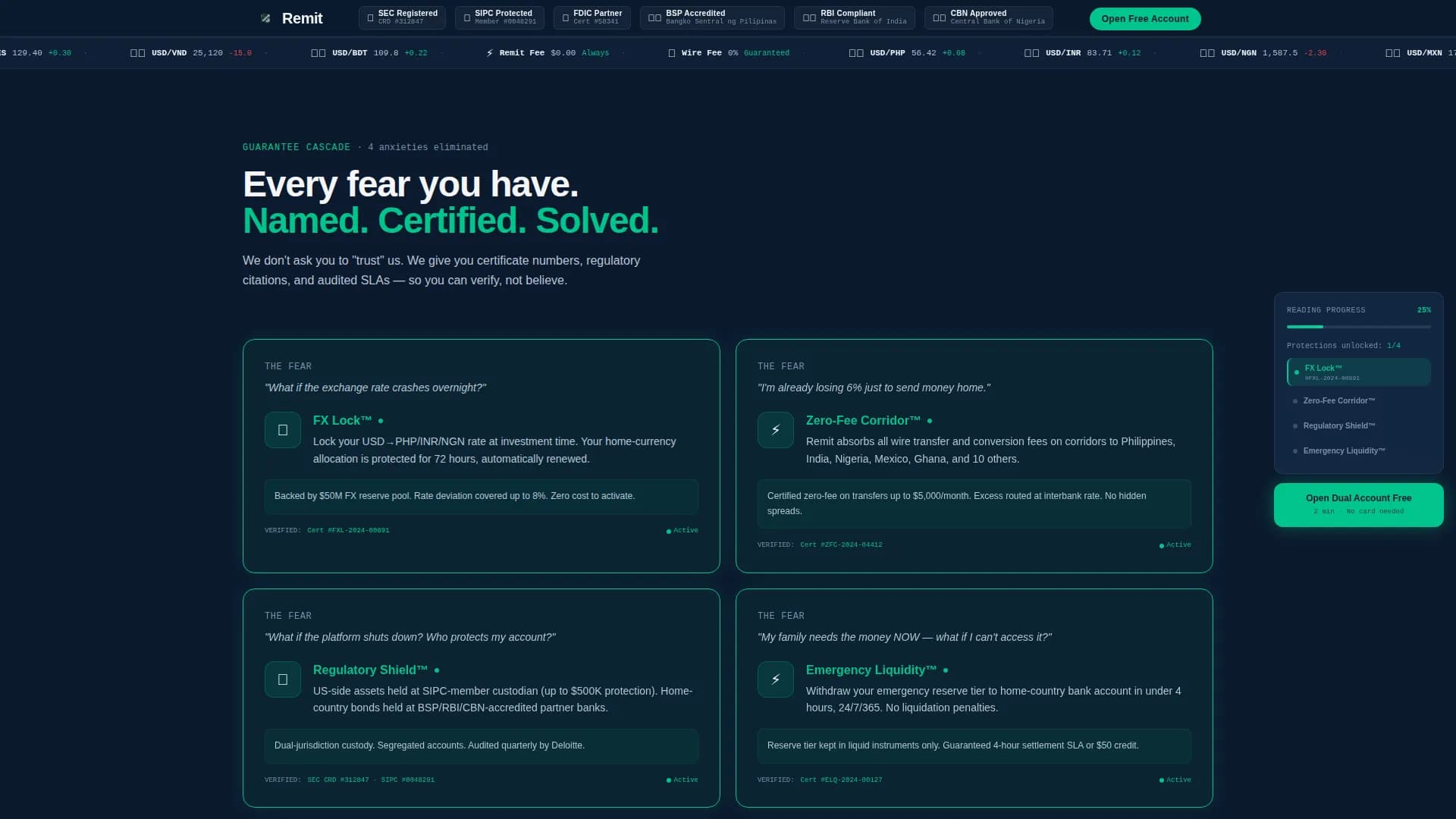 Exchange — Multicurrency Investment Platform Landing Page Template
