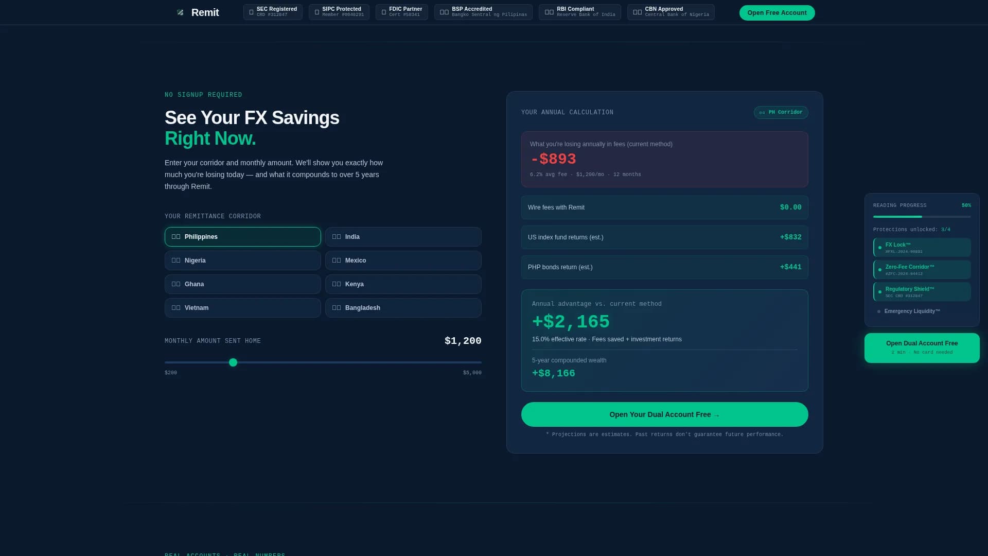 Exchange — Multicurrency Investment Platform Landing Page Template