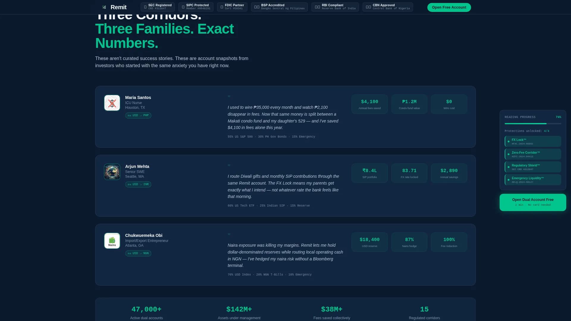 Exchange — Multicurrency Investment Platform Landing Page Template