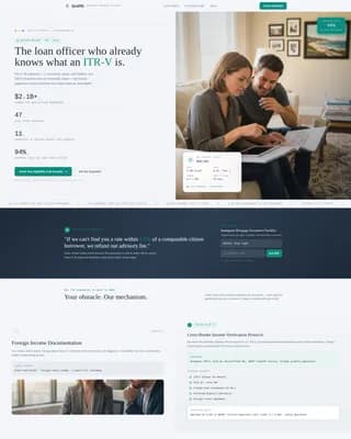 Advise — Immigrant Mortgage Expert Landing Page Template