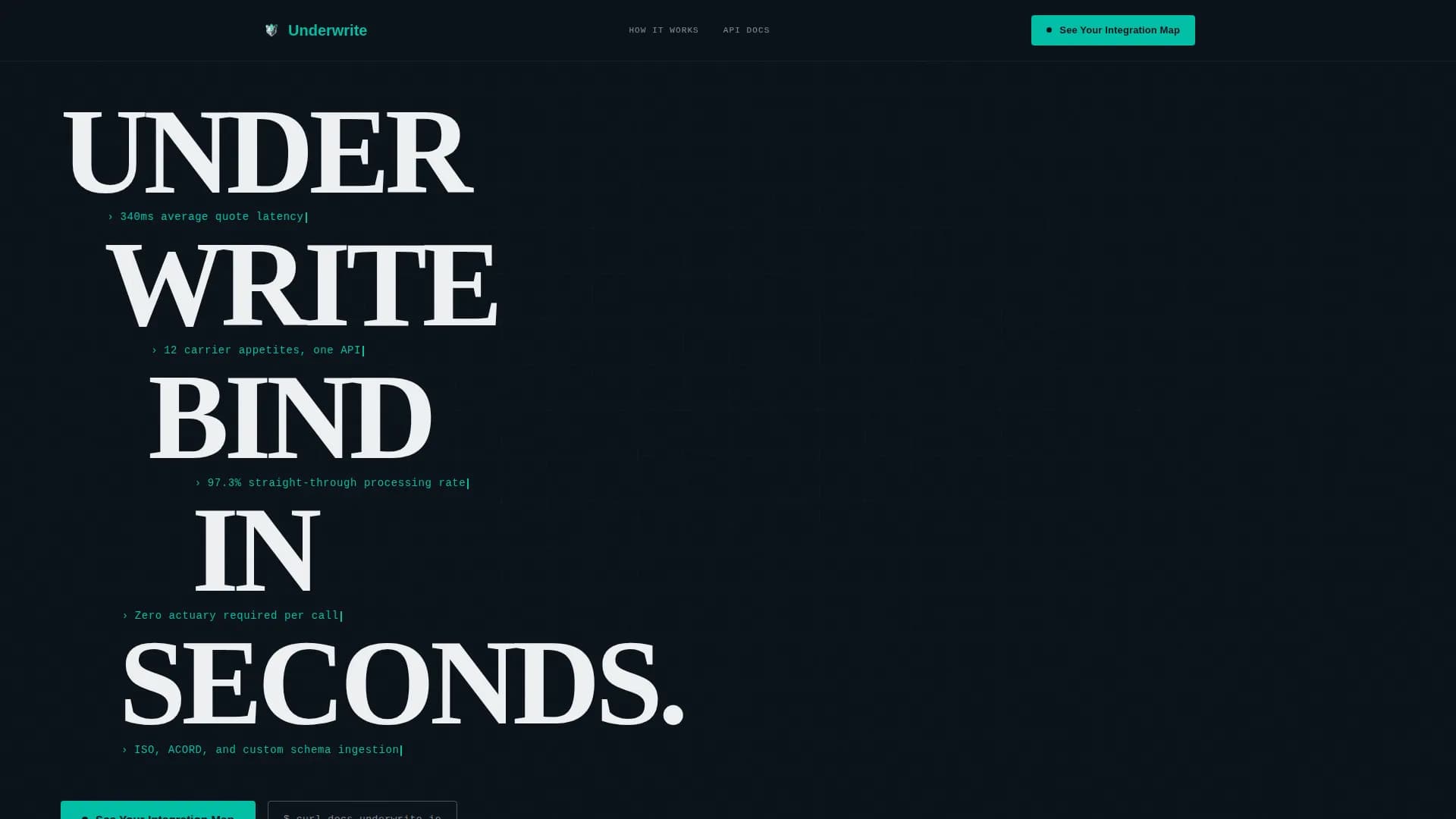 Accelerate — Underwriting Automation Solution Landing Page Template