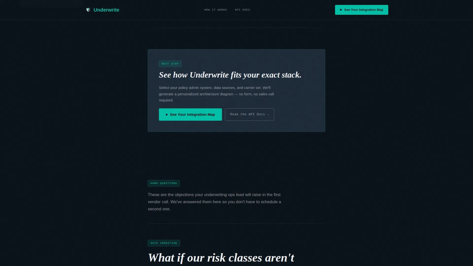 Accelerate — Underwriting Automation Solution Landing Page Template