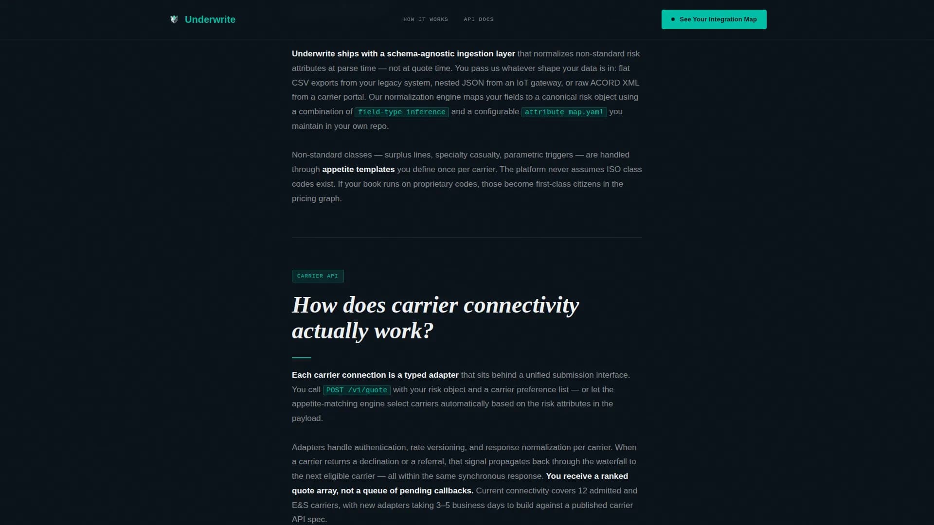 Accelerate — Underwriting Automation Solution Landing Page Template