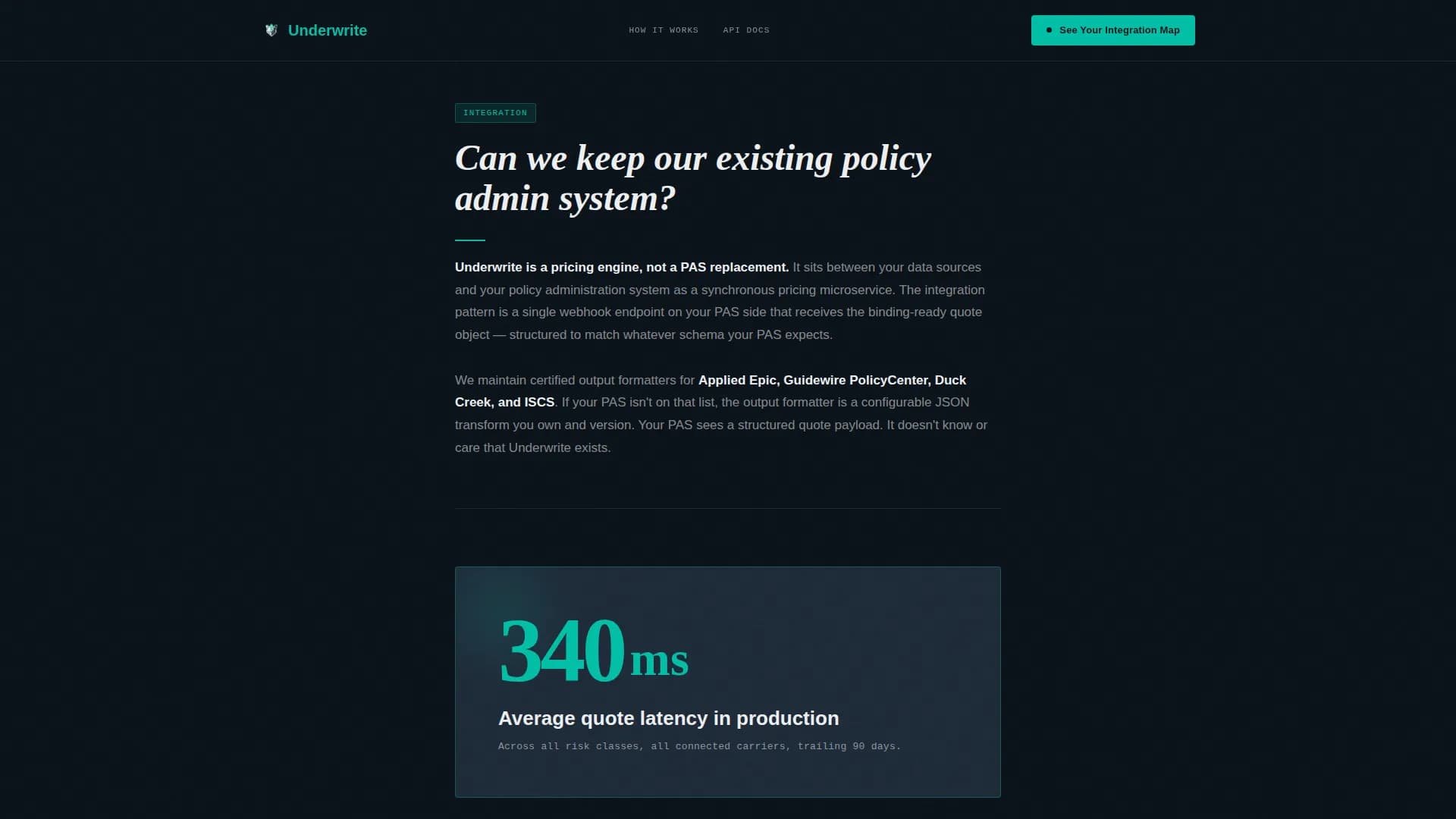 Accelerate — Underwriting Automation Solution Landing Page Template