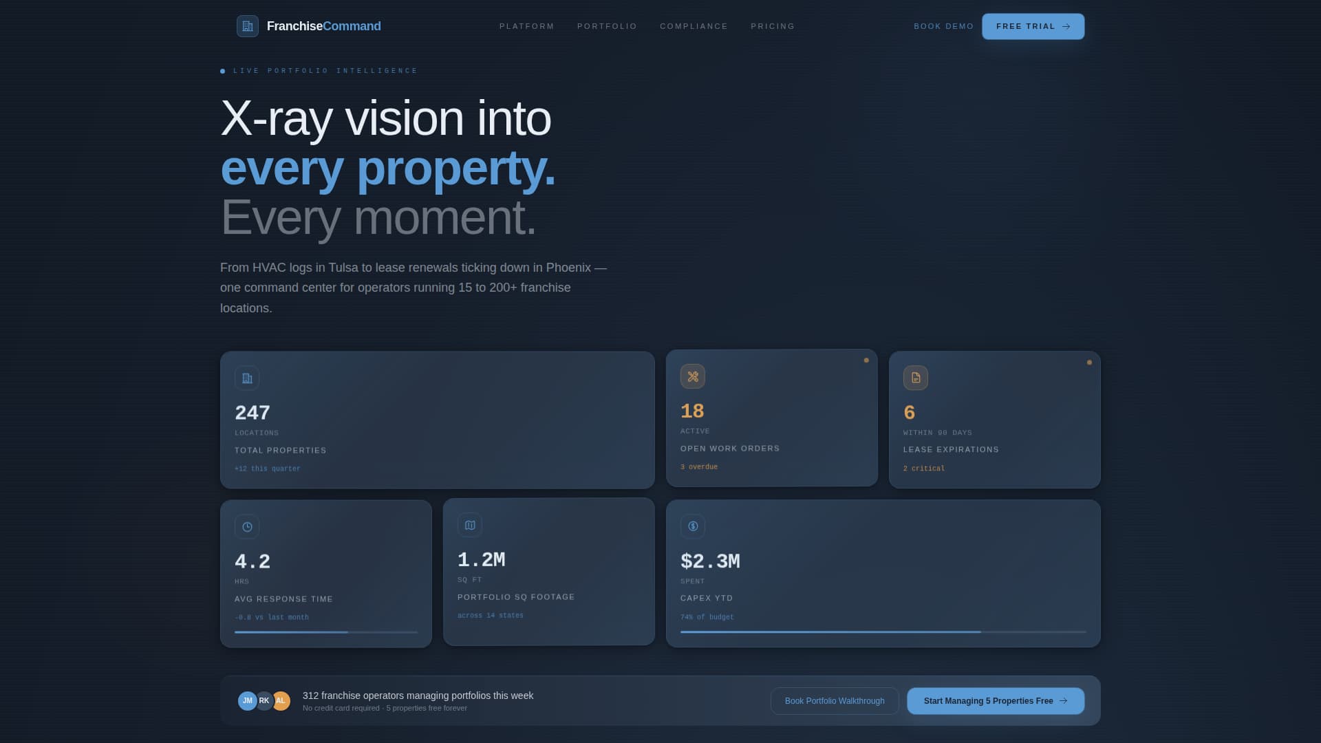 Franchise Software Maintenance Website Template