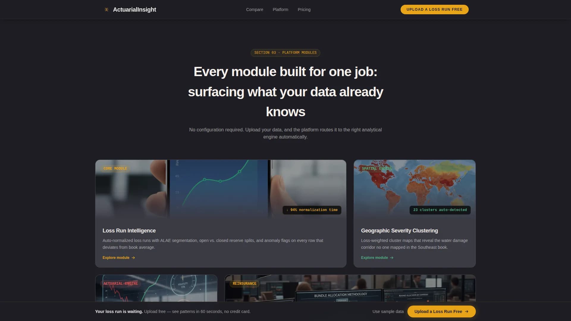 Analyze — Insurance Analytics Dashboard Landing Page Template