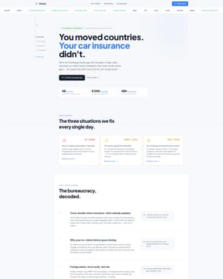 Shield - Frictionless Expatinsurance Landing Page Template